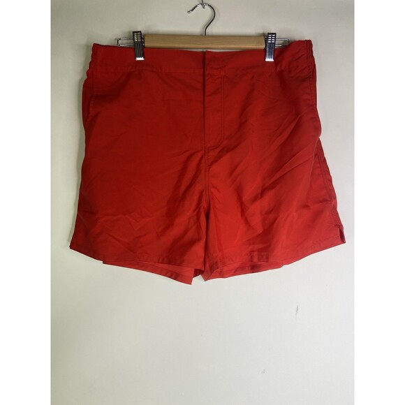 2XIST Swim Shorts Swimwear Bottoms Red Lined With Pockets Mens Size XL - Picture 1 of 9